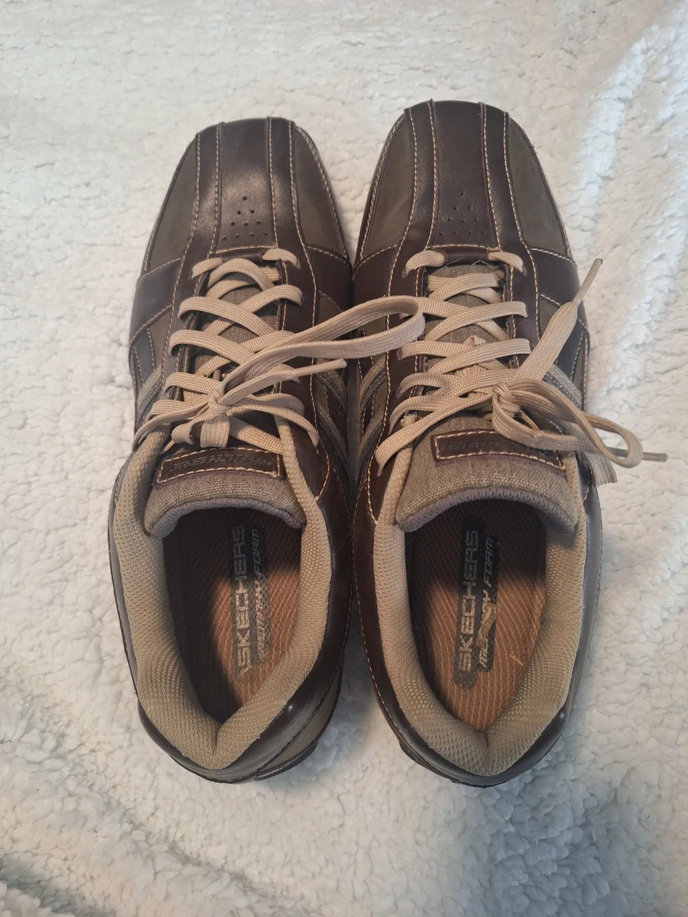 Men's Brown Casual Lace-Up Sneakers - Picture 5 of 5